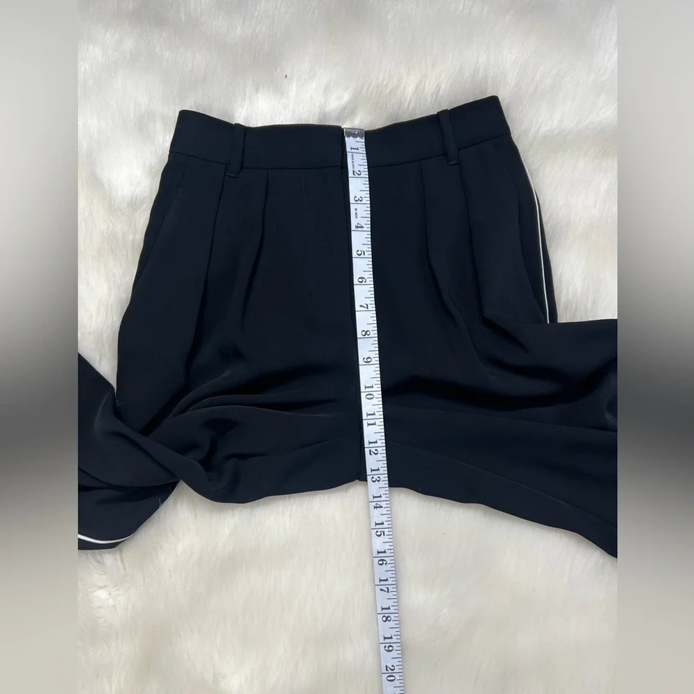 Aritzia Babaton Single Stripe Cropped Pants Trousers Black Size 0_5